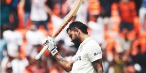 Virat Kohli scored a towering 186 in the fourth Test against Australia, marking his first Test century in over three years